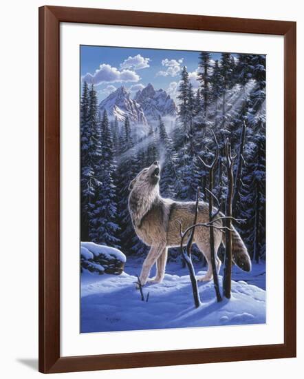 In the Still of the Tetons-R.W. Hedge-Framed Giclee Print