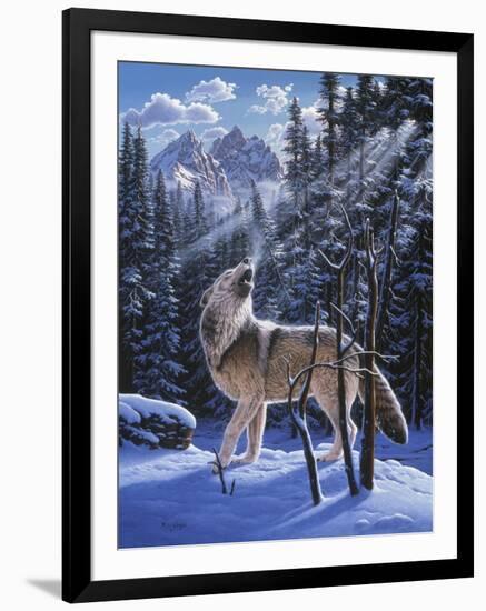 In the Still of the Tetons-R.W. Hedge-Framed Giclee Print