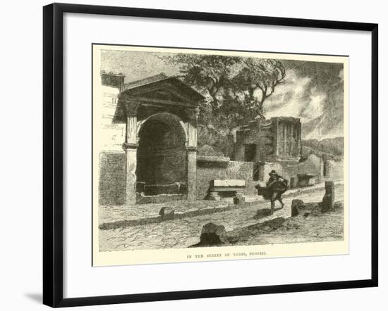 In the Street of Tombs, Pompeii-null-Framed Giclee Print