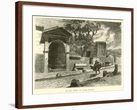 In the Street of Tombs, Pompeii-null-Framed Giclee Print