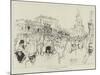 In the Streets of Berdicheff, an Interrupted Sketch-Joseph Pennell-Mounted Giclee Print