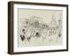 In the Streets of Berdicheff, an Interrupted Sketch-Joseph Pennell-Framed Giclee Print