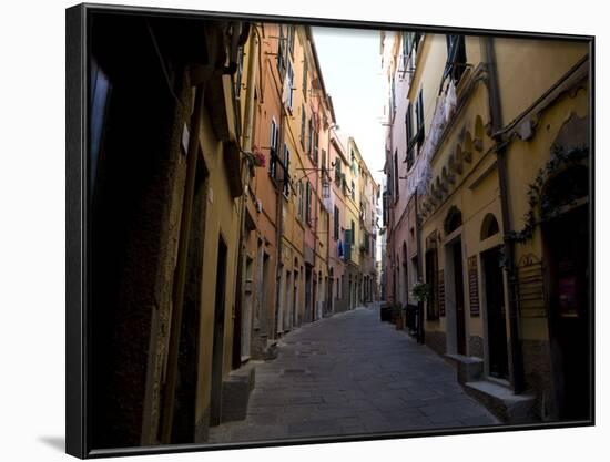 In the Streets of Portovenere, Liguria, Italy, Europe-Oliviero Olivieri-Framed Photographic Print