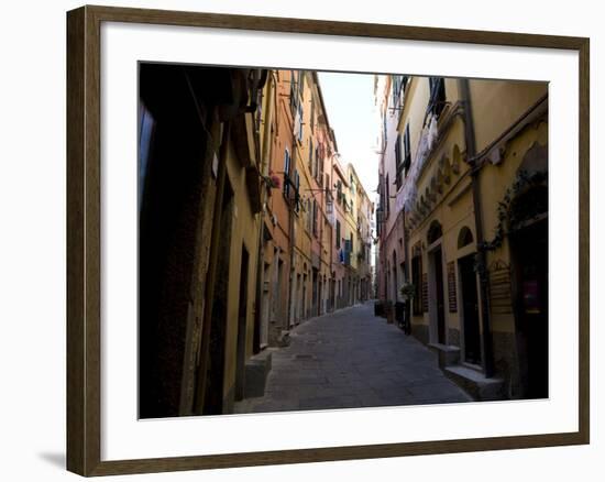 In the Streets of Portovenere, Liguria, Italy, Europe-Oliviero Olivieri-Framed Photographic Print