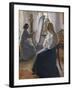 In the Studio; Anna Ancher, the Artist's Wife Painting-Michael Peter Ancher-Framed Giclee Print