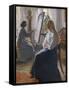 In the Studio; Anna Ancher, the Artist's Wife Painting-Michael Peter Ancher-Framed Stretched Canvas