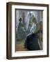 In the Studio, Anna Ancher, the Artist's Wife Painting-Michael Peter Ancher-Framed Giclee Print