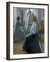 In the Studio, Anna Ancher, the Artist's Wife Painting-Michael Peter Ancher-Framed Giclee Print