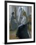 In the Studio, Anna Ancher, the Artist's Wife Painting-Michael Peter Ancher-Framed Giclee Print