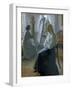 In the Studio, Anna Ancher, the Artist's Wife Painting-Michael Peter Ancher-Framed Giclee Print