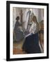 In the Studio; Anna Ancher, the Artist's Wife Painting-Michael Peter Ancher-Framed Giclee Print