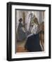 In the Studio; Anna Ancher, the Artist's Wife Painting-Michael Peter Ancher-Framed Giclee Print