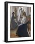 In the Studio; Anna Ancher, the Artist's Wife Painting-Michael Peter Ancher-Framed Giclee Print