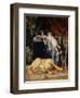 In the Studio of the Artist (Child at Fruibowl and Dog), 1881-Konstantin Jegor Makovskij-Framed Giclee Print