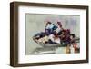 In the studio, oil paint-Christine Meder stage-art.de-Framed Photographic Print