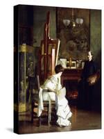 In the Studio-William McGregor Paxton-Stretched Canvas