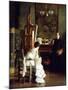 In the Studio-William McGregor Paxton-Mounted Giclee Print