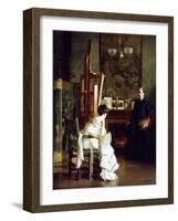 In the Studio-William McGregor Paxton-Framed Giclee Print