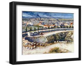 In the Suburbs of Paris-Vincent van Gogh-Framed Giclee Print