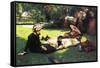 In The Sun-James Tissot-Framed Stretched Canvas