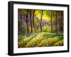 In the Sunny Forest-Valery Rybakow-Framed Art Print