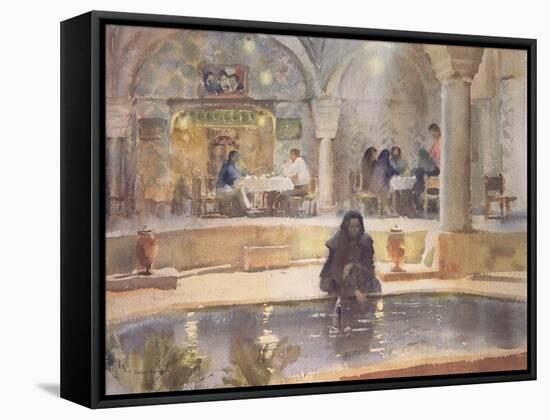 In the Teahouse, Kerman-Trevor Chamberlain-Framed Stretched Canvas