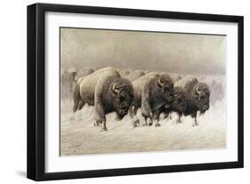 In the Teeth of the Blizzard-E.w. Lenders-Framed Giclee Print