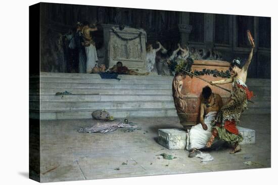 In the Temple of Bacchus 1881-Giovanni Muzzioli-Stretched Canvas