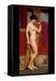 In the Tepidarium-John William Godward-Framed Stretched Canvas