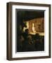 In the Theatre, 1860-64-Honore Daumier-Framed Giclee Print