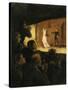 In the Theatre, 1860-64-Honore Daumier-Stretched Canvas