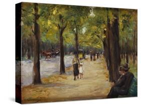 In the Tiergarten, Berlin, C.1920-Max Liebermann-Stretched Canvas