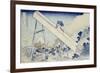 In the Totomi Mountains', from the Series 'Thirty Six Views of Mount Fuji'-Katsushika Hokusai-Framed Giclee Print