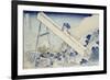 In the Totomi Mountains', from the Series 'Thirty Six Views of Mount Fuji'-Katsushika Hokusai-Framed Giclee Print