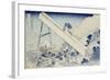 In the Totomi Mountains', from the Series 'Thirty Six Views of Mount Fuji'-Katsushika Hokusai-Framed Giclee Print