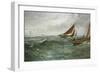 In the Track of the Trawlers-Charles Napier Hemy-Framed Giclee Print