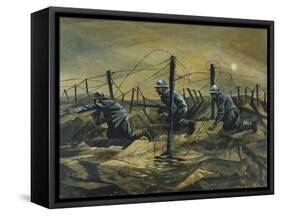 In the Trenches, 1917-Christopher Richard Wynne Nevinson-Framed Stretched Canvas
