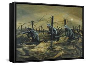 In the Trenches, 1917-Christopher Richard Wynne Nevinson-Framed Stretched Canvas