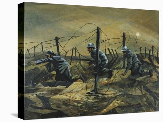 In the Trenches, 1917-Christopher Richard Wynne Nevinson-Stretched Canvas