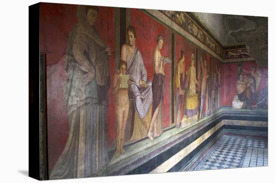 In the Triclinium, Villa Dei Misteri, Pompeii, Campania, Italy-Oliviero Olivieri-Stretched Canvas