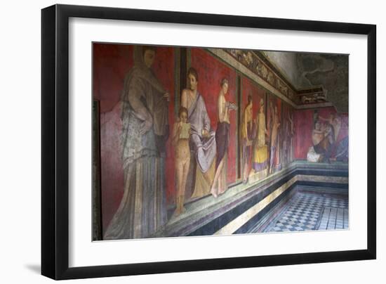 In the Triclinium, Villa Dei Misteri, Pompeii, Campania, Italy-Oliviero Olivieri-Framed Photographic Print