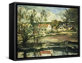 In the Valley of the Oise-Paul Cézanne-Framed Stretched Canvas