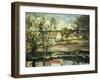 In the Valley of the Oise-Paul Cézanne-Framed Giclee Print