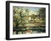 In the Valley of the Oise-Paul Cézanne-Framed Giclee Print