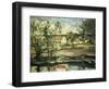 In the Valley of the Oise-Paul Cézanne-Framed Giclee Print
