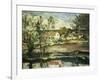 In the Valley of the Oise-Paul Cézanne-Framed Giclee Print