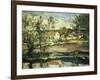 In the Valley of the Oise-Paul Cézanne-Framed Giclee Print