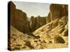 In the valley of the royal tombs, Egypt-English Photographer-Stretched Canvas