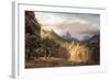 In the Valley-Albert Bierstadt-Framed Art Print