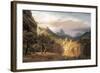 In the Valley-Albert Bierstadt-Framed Art Print